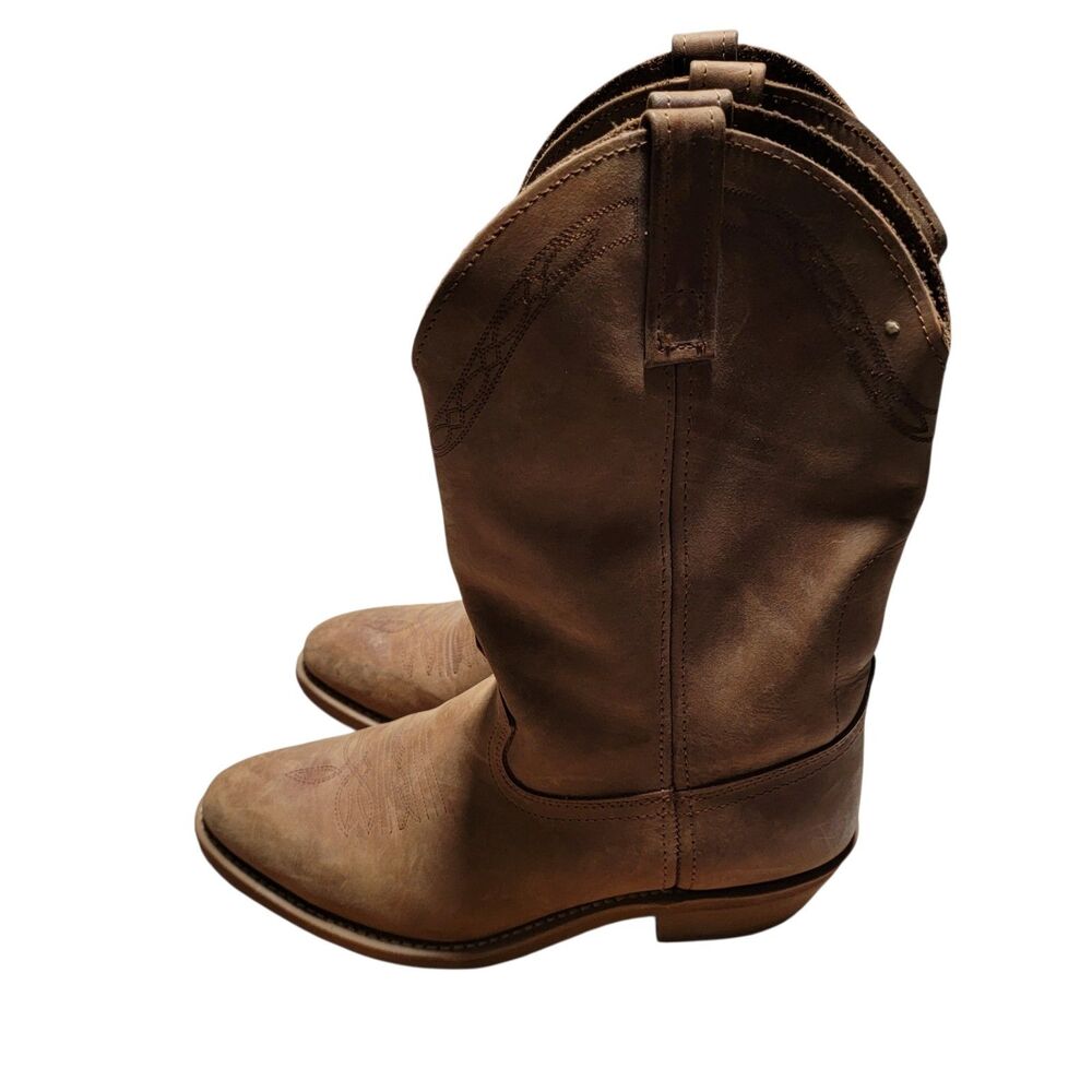 RB4000 Men’s 9.5D Brown Leather Work Cowboy Boots Oil Resistant Neoprene...